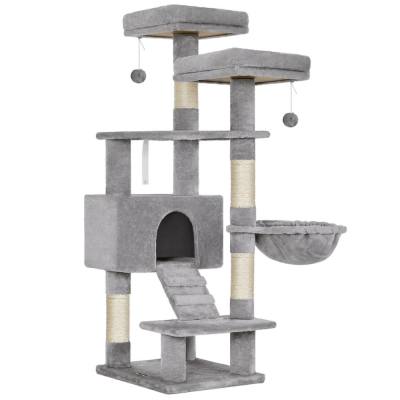 Feandrea Cat Tower, Height 142 cm, for up 2-3 Cats (PCT160W01) (FEAPCT160W01)