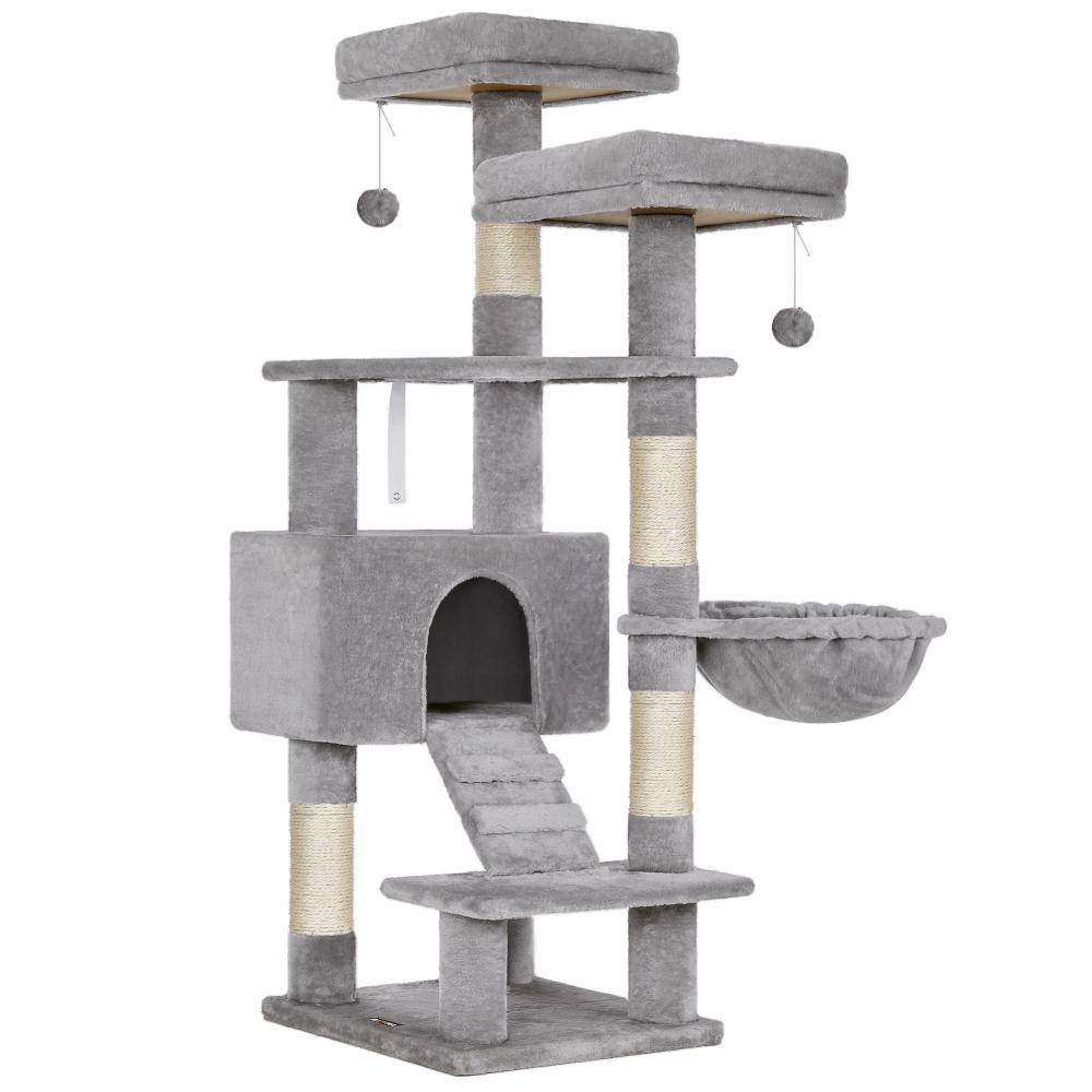 Feandrea Cat Tower, Height 142 cm, for up 2-3 Cats (PCT160W01) (FEAPCT160W01)