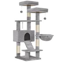 Feandrea Cat Tower, Height 142 cm, for up 2-3 Cats (PCT160W01) (FEAPCT160W01)