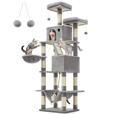 Feandrea Cat Tower XXl, Height 206 cm, up to 6 Cats (PCT190W01)  (FEAPCT190W01)