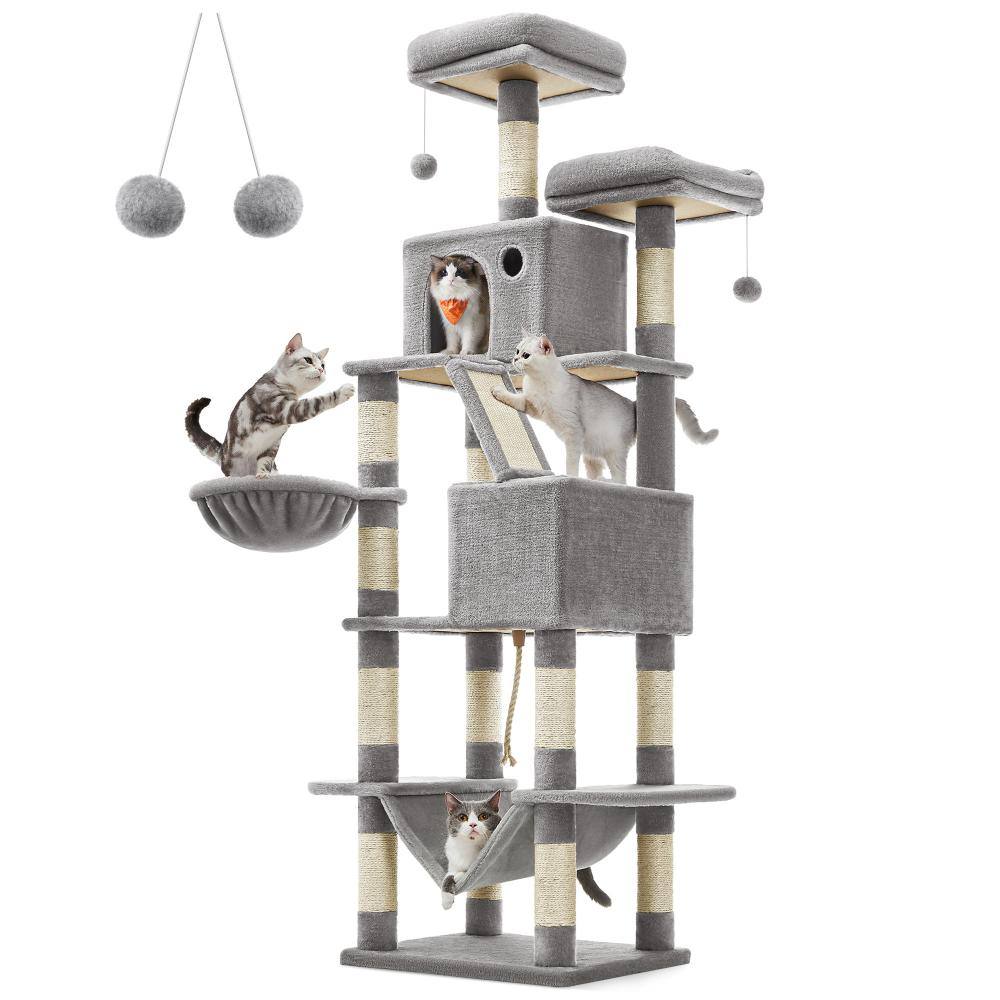 Feandrea Cat Tower XXl, Height 206 cm, up to 6 Cats (PCT190W01)  (FEAPCT190W01)