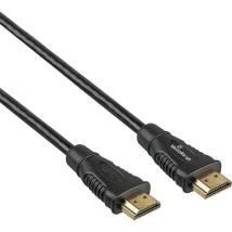 MediaRange HDMI Premium High Speed with Ethernet Cable, Ver. 2.0, 18 Gbps Ver. 2.1, 4k@60Hz, 2.0m, Black (MRCS247)