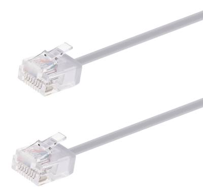 POWERTECH καλώδιο δικτύου CAB-N440, Cat 6A U/UTP, ultra slim, copper, 500MHz, 1m, γκρι