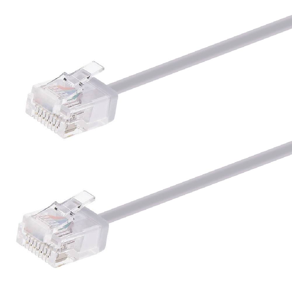 POWERTECH καλώδιο δικτύου CAB-N443, Cat 6A U/UTP, ultra slim, copper, 500MHz, 5m, γκρι