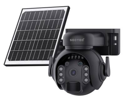 SECTEC smart ηλιακή κάμερα ST-515C-3M-5W-BK, 3MP, WiFi, SD, PTZ, IP65