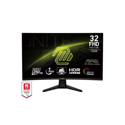 MSI MONITOR GAMING MAG 32C6X, CURVED VA FHD, 31.5", 16:9, 250CD/M2, 3000:1, 1MS, 250Hz, 1920x1080, 2xHDMI/ 1xDP/ HP OUT, BLACK, 