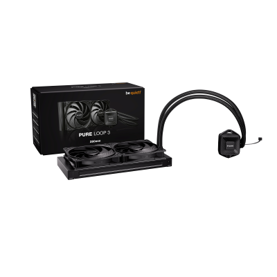 BEQUIET CPU HYDRO COOLER PURE LOOP 3 280MM BW028EU, INTEL SOCKET LGA 1851/1700/1200/1150/1151/1155, AMD AM5/AM4, 2x140MM FAN PUR