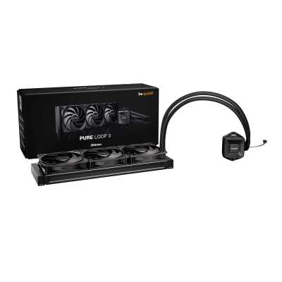 BEQUIET CPU HYDRO COOLER PURE LOOP 3 360MM BW029EU, INTEL SOCKET LGA 1851/1700/1200/1150/1151/1155, AMD AM5/AM4, 3x120MM FAN PUR
