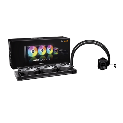 BEQUIET CPU HYDRO COOLER PURE LOOP 3 LX 360MM BW031EU, INTEL SOCKET LGA 1851/1700/1200/1150/1151/1155, AMD AM5/AM4, 3x120MM FAN 