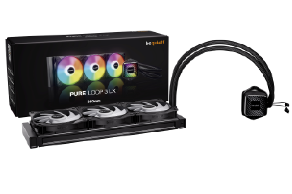 BEQUIET CPU HYDRO COOLER PURE LOOP 3 LX 360MM BW031EU, INTEL SOCKET LGA 1851/1700/1200/1150/1151/1155, AMD AM5/AM4, 3x120MM FAN 