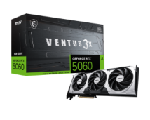 MSI VGA PCI-E NVIDIA GF RTX 5060 8G VENTUS 3X OC, 8GB/128BIT, GDDR7, HDMI/ 3xDP, TRIPLE FAN, 2 SLOT FANSINK, 3YW.
