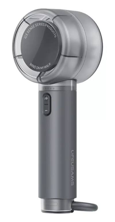 USAMS φορητός ανεμιστήρας LU01 με 5 ταχύτητες, 2000mAh, μαύρος