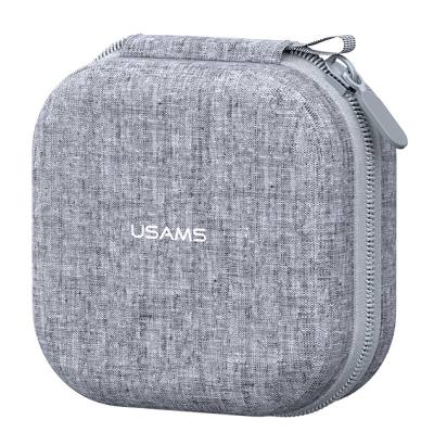 USAMS θήκη οργάνωσης ακουστικών Bluetooth ZB351, 9.5x9.5x5cm, γκρι
