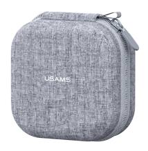 USAMS θήκη οργάνωσης ακουστικών Bluetooth ZB351, 9.5x9.5x5cm, γκρι
