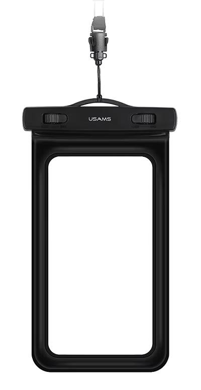 USAMS αδιάβροχη θήκη smartphone US-YD011, έως 7", IPX8, μαύρη