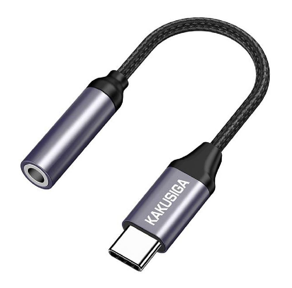 KAKUSIGA αντάπτορας USB-C σε 3.5mm KSC-428, γκρι