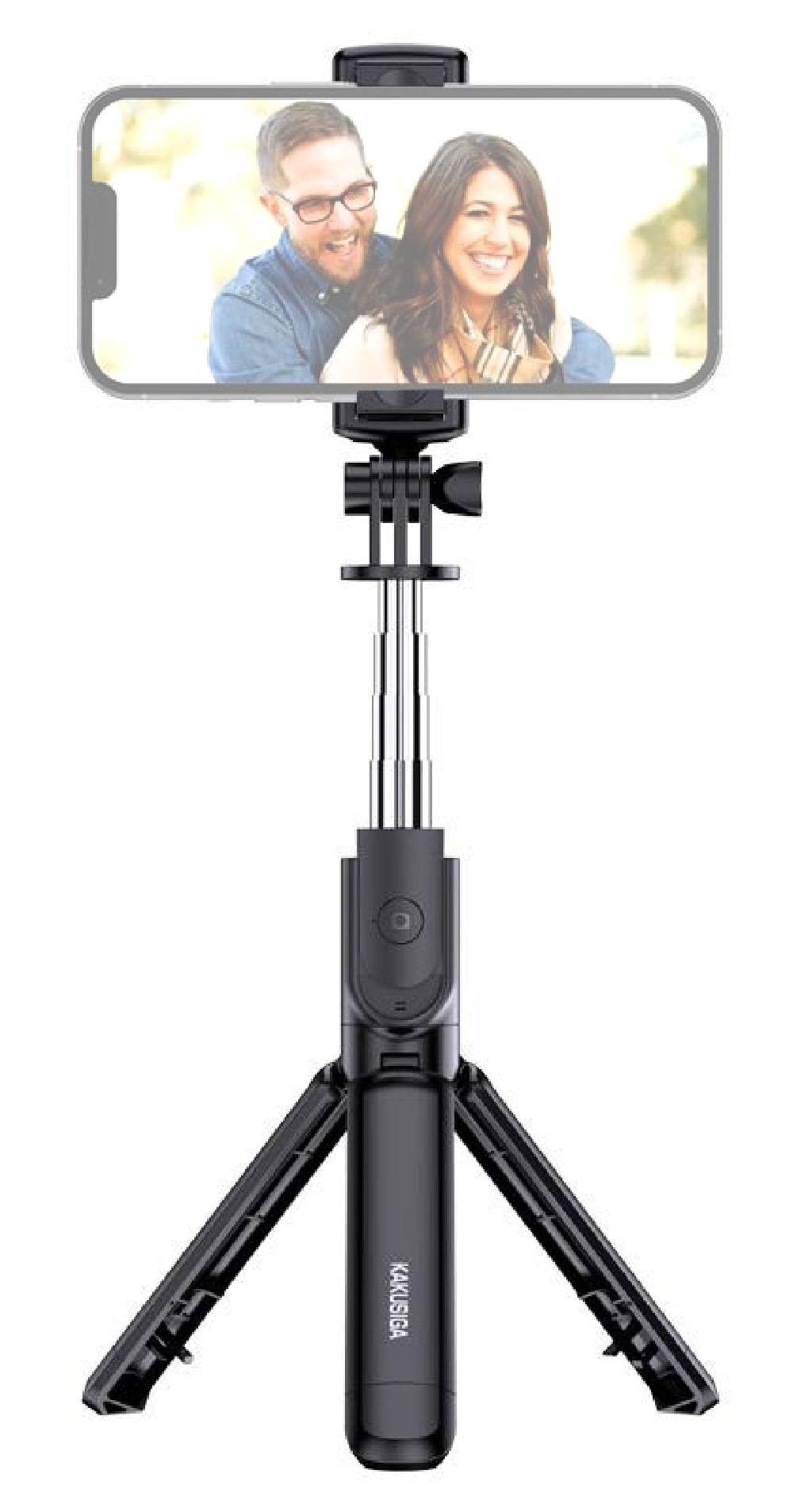 KAKUSIGA selfie stick KSC-1143 με τρίποδο, έως 70cm, Bluetooth, μαύρο