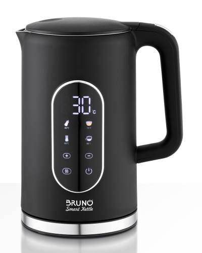 BRUNO Βραστήρας νερού προηγμένων λειτουργιών, ψηφιακός με διπλό τοίχωμα BRN-0245, 1.7L 2200W, μαύρος