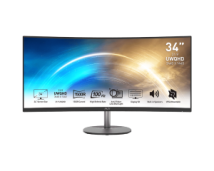 MSI MONITOR PRO MP341CQ, CURVED VA UWQHD, 34", 21:9, 300CD/M2, 3000:1, 1MS, 100Hz, 3440x1440, 2xHDMI/ DP/ HP OUT, 2x2W SPEAKERS,