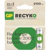 GP ReCyko 2100mAh rechargeable batteries  AA / R6 Ni-MH  (GPB21001)