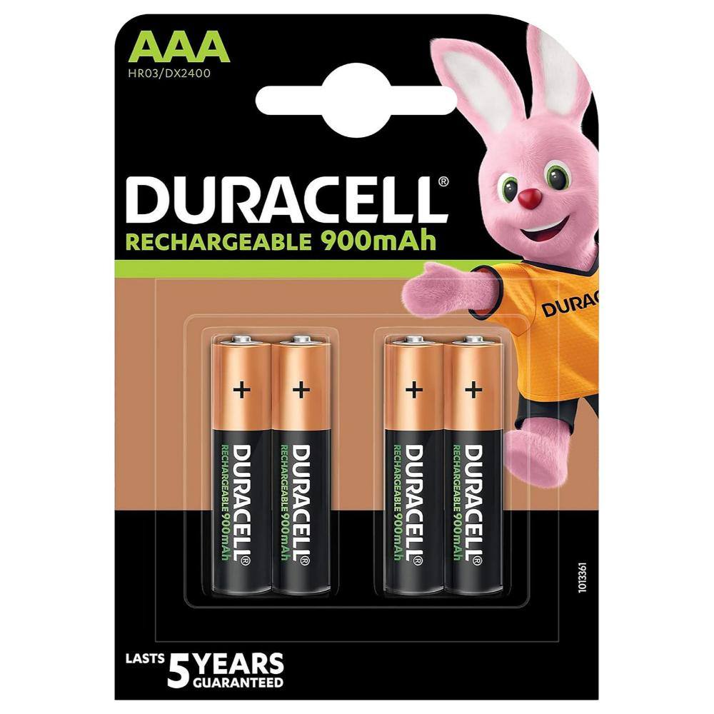 Duracell Recharge R03 AAA 900 mAh rechargeable batteries (blister) (DUR13364)
