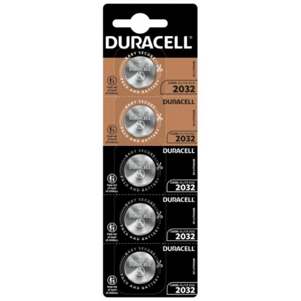 Duracell CR2032 DL2032 ECR2032 5BL HSDC Mini Lithium battery (DUR16967)