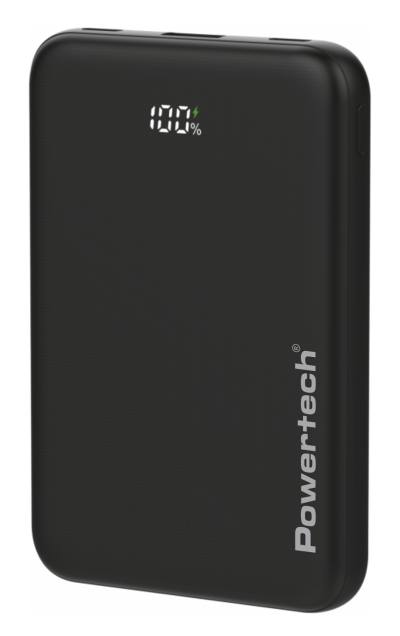POWERTECH power bank PT-1502 με οθόνη, 10000mAh, 22.5W, μαύρο