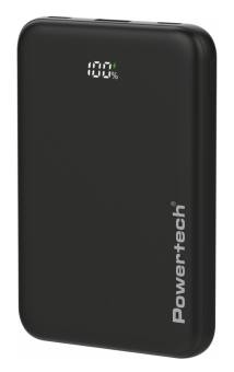 POWERTECH power bank PT-1502 με οθόνη, 10000mAh, 22.5W, μαύρο