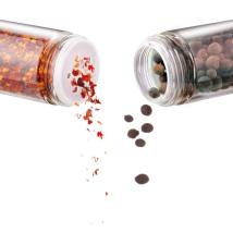 Θήκες Μπαχαρικών Lamart LT7017 Γυάλινες σε Περιστρεφόμενη Βάση 8τεμ.