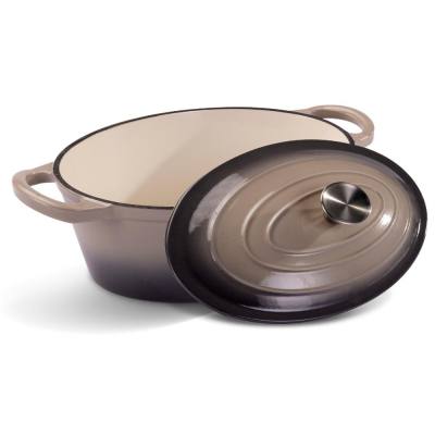 Κατσαρόλα Oval Εμαγιέ 28x11.2cm 3.5lt Lamart IRON LT1305