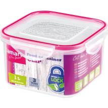 Δοχείο Φαγητού Πλαστικό με Clip Κατάλληλο για Φούρνο Μικροκυμάτων 1lt Lamart LT6005 Διαφανές