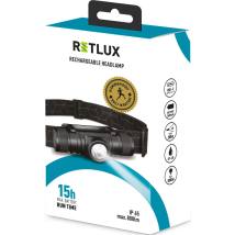 Επαναφορτιζόμενος Φακός Κεφαλής Retlux RPL 706 800 Lumens IP65 Απόσταση Δέσμης: 200m με Αισθητήρας Kίνησης και Λειτουργία Power 