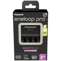 Φορτιστής Μπαταριών Panasonic Eneloop Pro BQ-CC55E Smart & Quick για AA/AAA + 4 Μπαταρίες size AA BK-3HCDE/2BE 2500 mAh Ni-MH 1.