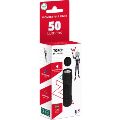 Φακός Wonder Mini Wt501S 50 Lumens Απόσταση Δέσμης: 50m Αυτονομία: 4h Βάρος: 30gr Πλαστικός