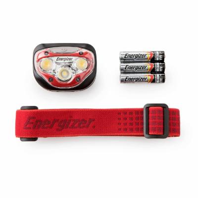 Φακός Κεφαλής Energizer Vision HD 3 Led 300 Lumens IPX4 με Μπαταρίες AAA 3 Τεμ. Κόκκινο