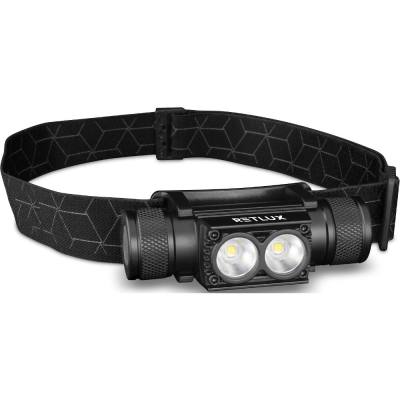 Επαναφορτιζόμενος Φακός Κεφαλής Retlux RPL 708 1200 Lumens IP65 Απόσταση Δέσμης: 350m με Αισθητήρας Kίνησης και Λειτουργία Power