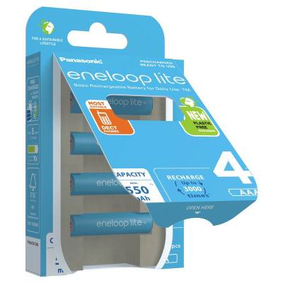 Μπαταρία Επαναφορτιζόμενη Panasonic Eneloop Lite NEW BK-4LCCE/4BE 550 mAh size AAA Ni-MH 1.2V Τεμ. 4 New Package