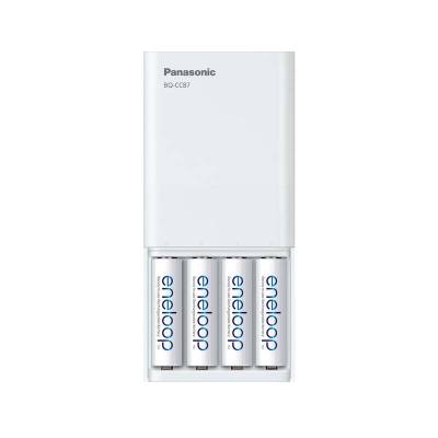 Φορτιστής Μπαταριών Panasonic Eneloop BQ-CC87 για AA/AAA 4 Θέσεων με Λειτουργία Powerbank