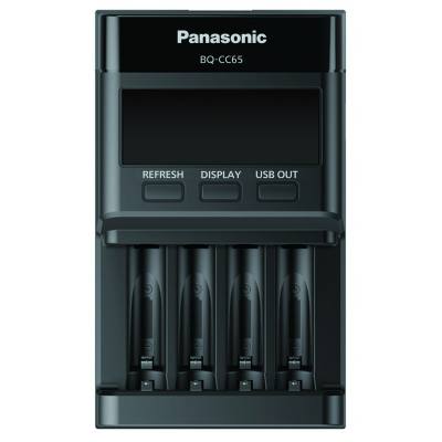 Φορτιστής Μπαταριών Panasonic eneloop pro BQ-CC65 για AA/AAA & USB Output με Οθόνη Led New Eco Pack