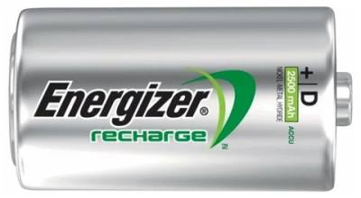 Μπαταρία Επαναφορτιζόμενη Energizer ACCU Recharge Power Plus HR20 2500 mAh size D 1.2V Τεμ. 2