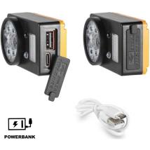 Επαναφορτιζόμενος Φακός Κεφαλής Retlux RPL 702 120 Lumens IP44 Απόσταση Δέσμης: 70m με Extra COB lighting 200lm  και Λειτουργία 