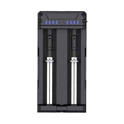 Φορτιστής Μπαταριών Βιομηχανικού Τύπου Xtar FC2 USB-C, 2 Θέσεων με Ένδειξη Φόρτισης για Μπαταρίες από 10440 έως 22650