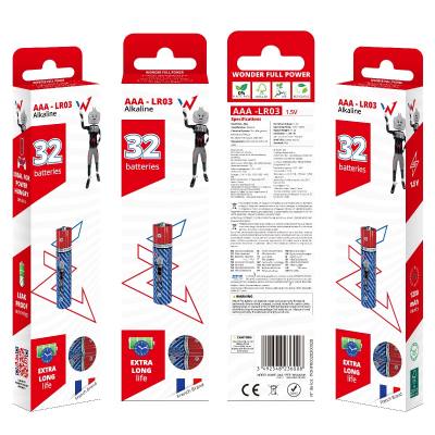 Μπαταρία Αλκαλική Wonder Full Power LR03 size AAA 1.5V Τεμ. 32