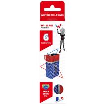Μπαταρία Αλκαλική Wonder Full Power 6LR61 9V  Τεμ. 6