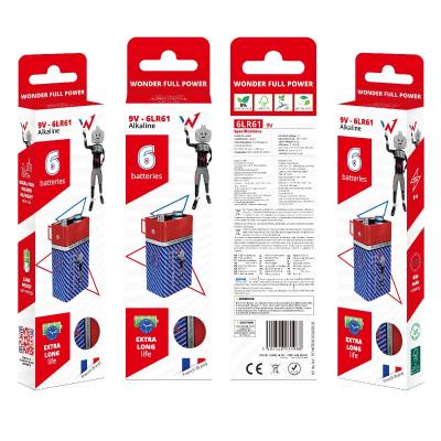 Μπαταρία Αλκαλική Wonder Full Power 6LR61 9V  Τεμ. 6