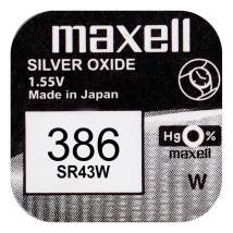Buttoncell Maxell 386/SR43W/SR43 Τεμ. 1