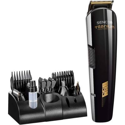 Επαναφορτιζόμενη Κουρευτική Μηχανή & Trimmer Set 12 in 1 Direct Drive Sencor SHP 8305BK Μαύρη