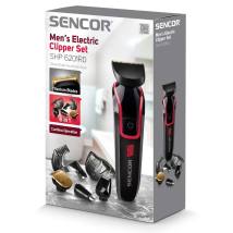 Επαναφορτιζόμενη Κουρευτική Μηχανή & Trimmer με 4 Κεφαλές Sencor SHP 6201RD Κόκκινη