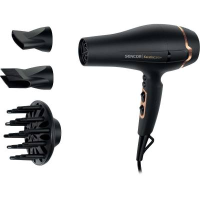Σεσουάρ Μαλλιών Sencor SHD 8275BK 2400W KeratinCare+ με 3 Επιλογές Θερμοκρασίας και 2 Ταχύτητας Αέρα