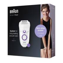 Μηχανή Αποτρίχωσης Braun Silk-Epil SE5-505P Κατάλληλη για Πόδια και για Σώμα